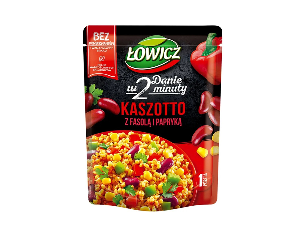 Łowicz Kaszotto 250g (kasza bulgur z papryką i fasolą)