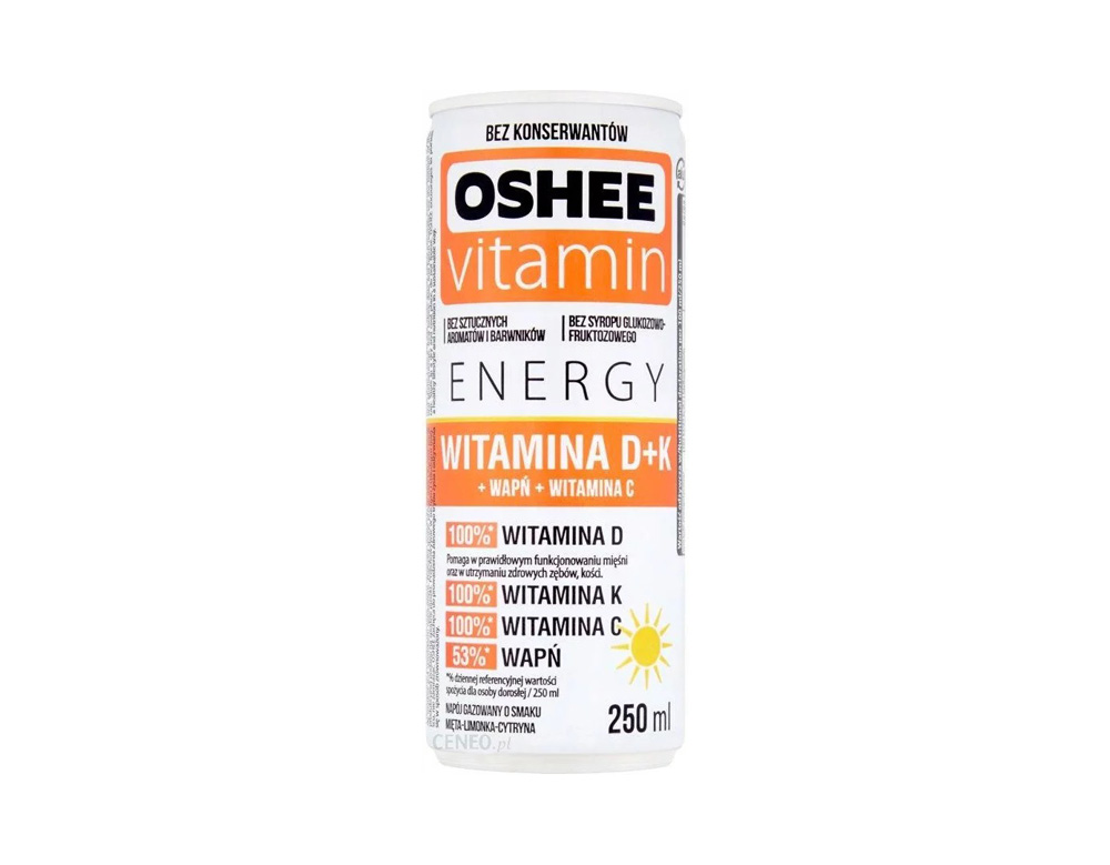 Oshee Vitamin Energy Formula Witamina D + K 0,25