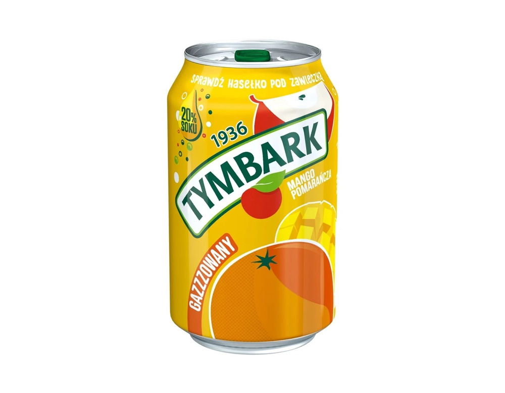 Tymbark napój gazzowany mango pomarańcza 0,33L
