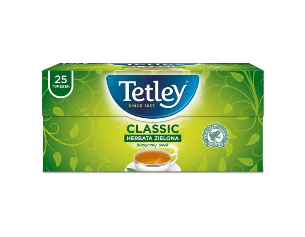 Herbata ekspresowa (zielona) Tetley 25szt