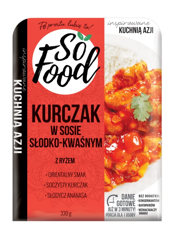 So Food Kurczak sosie słodko - kwaśnym (karton 8 szt.)