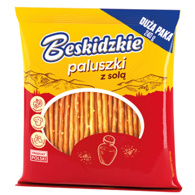 Paluszki Beskidzkie solone 240g ( karton 14 szt.)