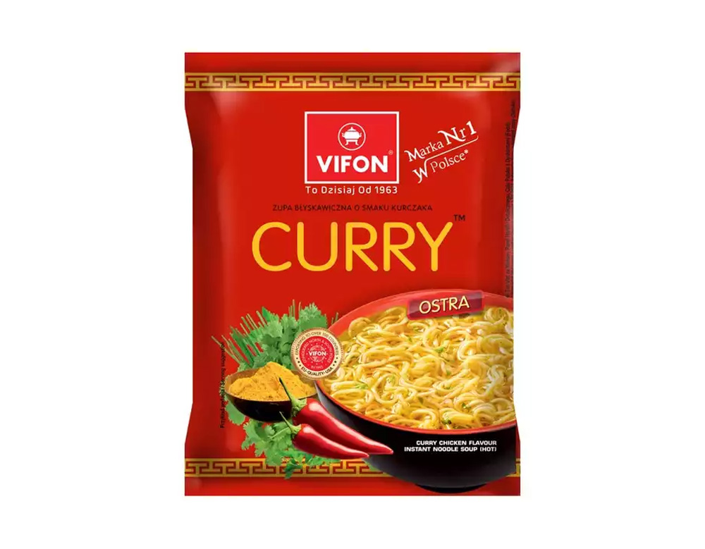 zupa VIFON kurczak curry ostra 70g (karton 24 szt.)