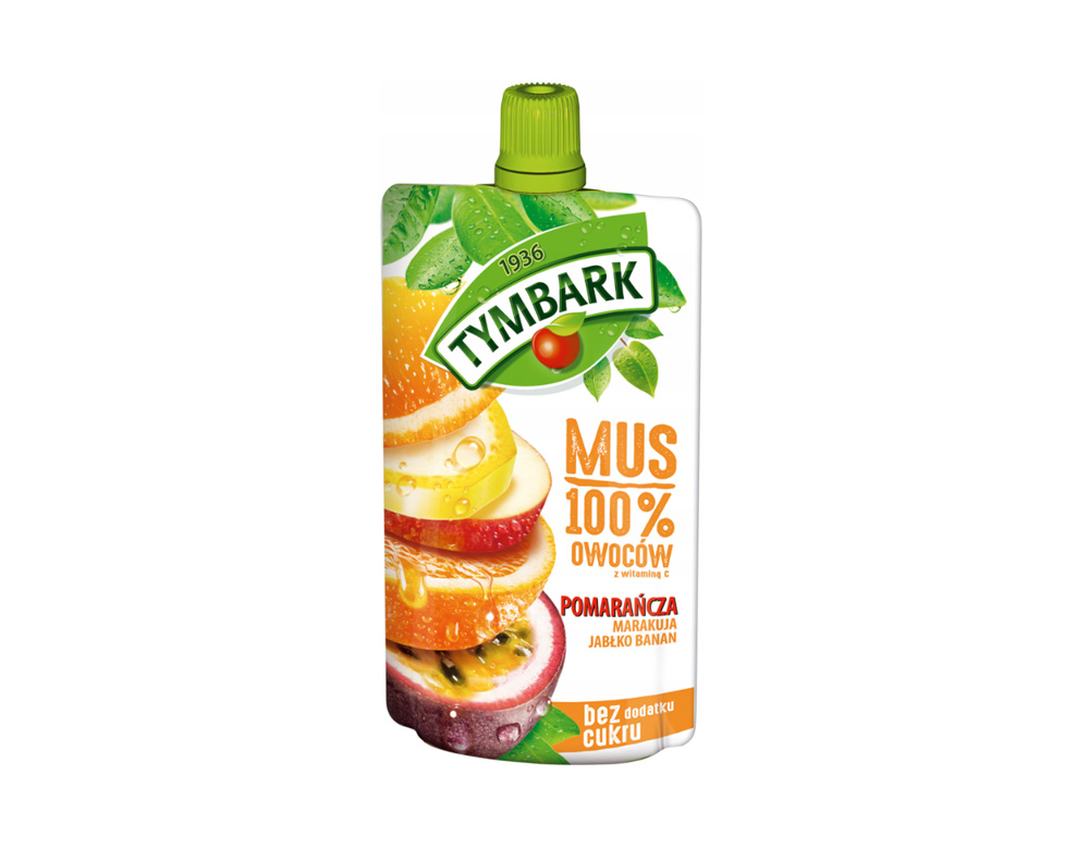 Tymbark Mus 120g - pomarańcza (karton 12 szt.)